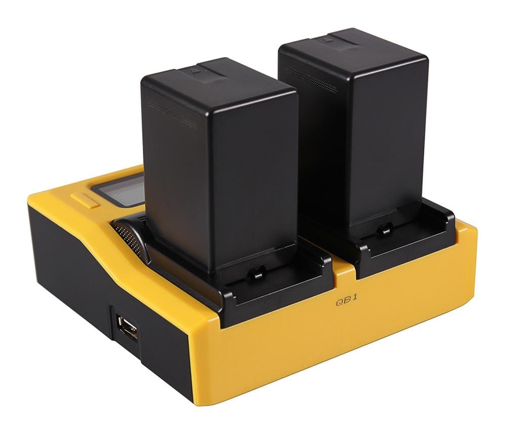 PATONA Dual LCD USB Ladegerät für Panasonic VBN130 VBN130E VBN260 VBN390