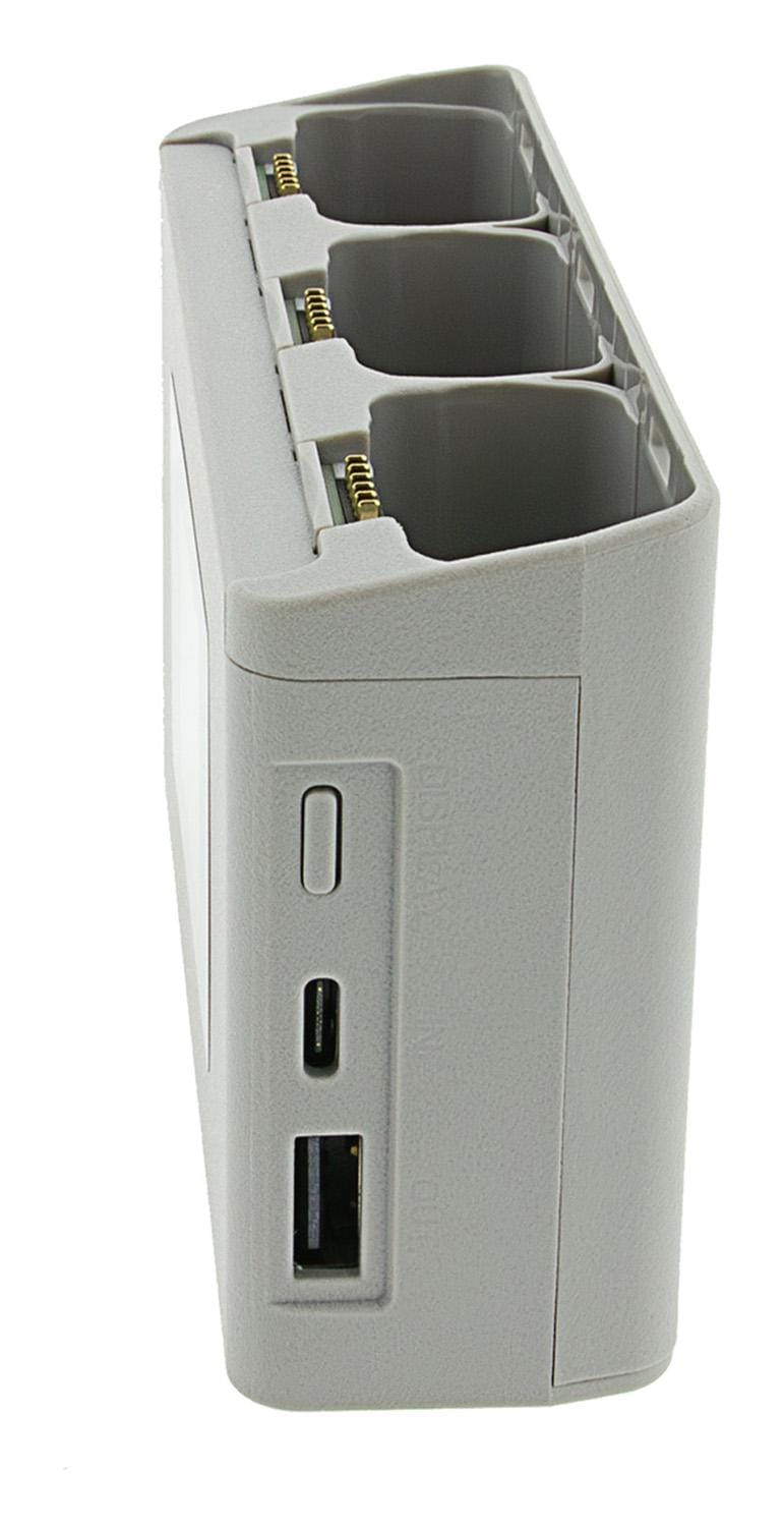 PATONA Platinum Triple Ladegerät BC-JMI2B für DJI Mini 2 Mavic Mini mit Powerbank und Speicherkartenfach