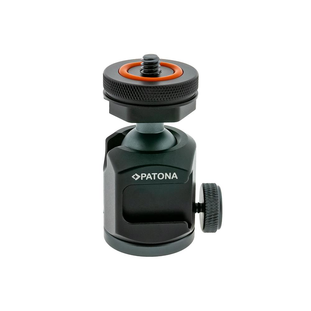 PATONA Kugelkopf mit Blitzschuh für Kamerastative