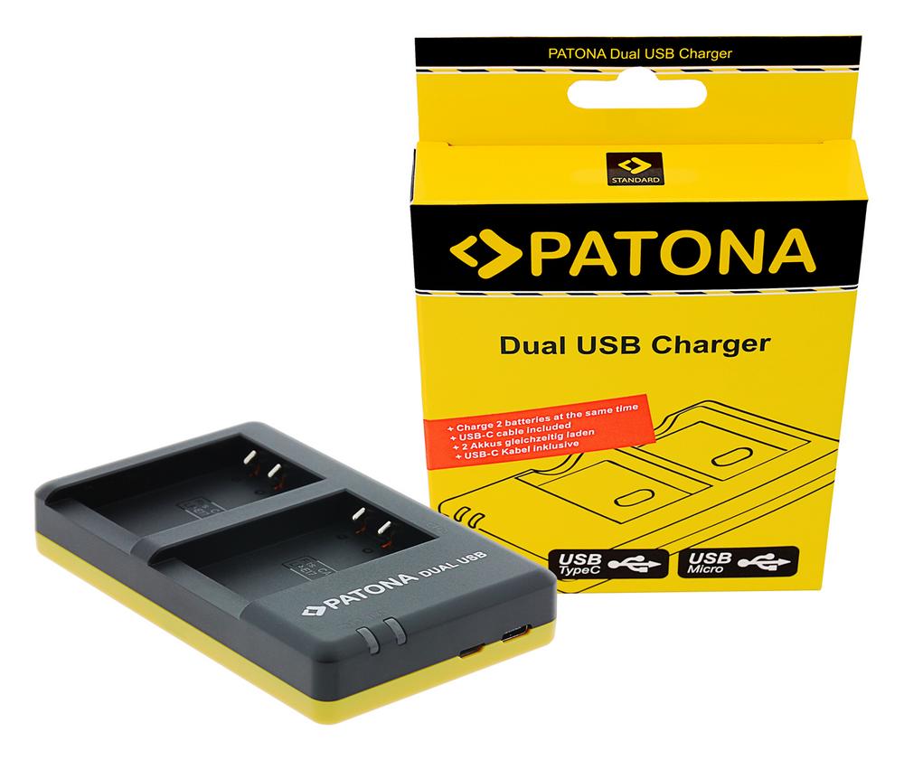 PATONA Dual Schnell-Ladegerät für Canon LP-E17 EOS 750D 760D Kiss X8i inkl. USB-C Kabel PATONA Dual Schnell-Ladegerät für Canon LP-E17 EOS 750D 760D Kiss X8i inkl. USB-C Kabel