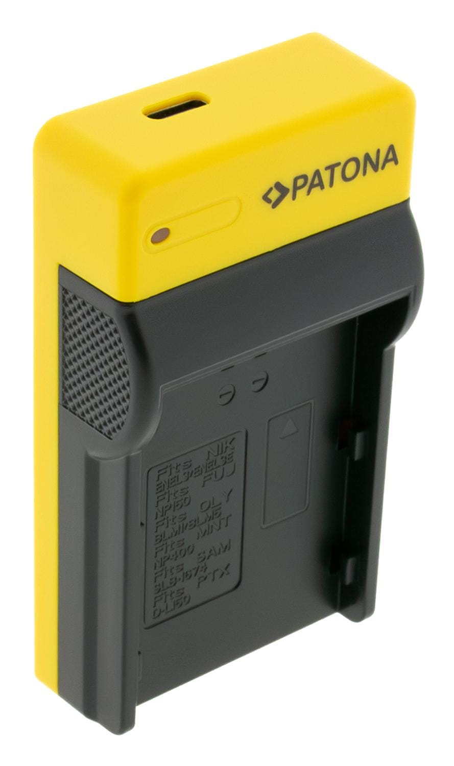 PATONA Slim USB Ladegerät mit USB‑C Input für Nikon EN‑EL3, Konica Minolta Dynax 5D und Dynax 7D