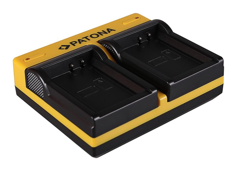 PATONA Dual Ladegerät für Canon LP‑E10 EOS EOS1100D EOS‑1100D Rebel T3 LP‑E10 Kiss X50 inkl. Micro‑USB