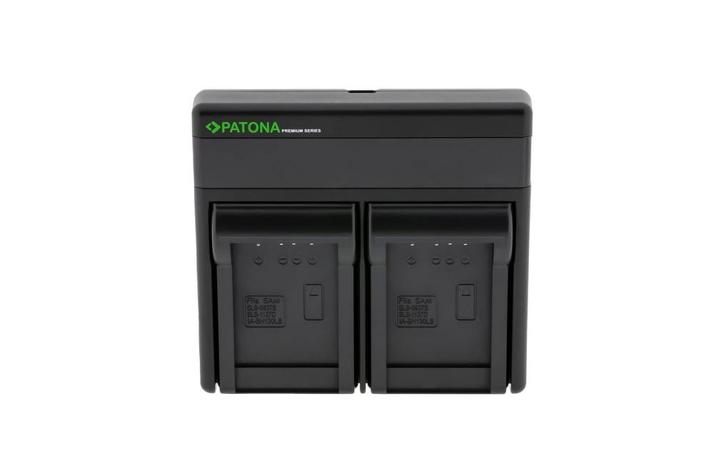 PATONA Premium Dual PD Performance Ladegerät für Samsung SLB-0837B inkl. USB‑C input/output