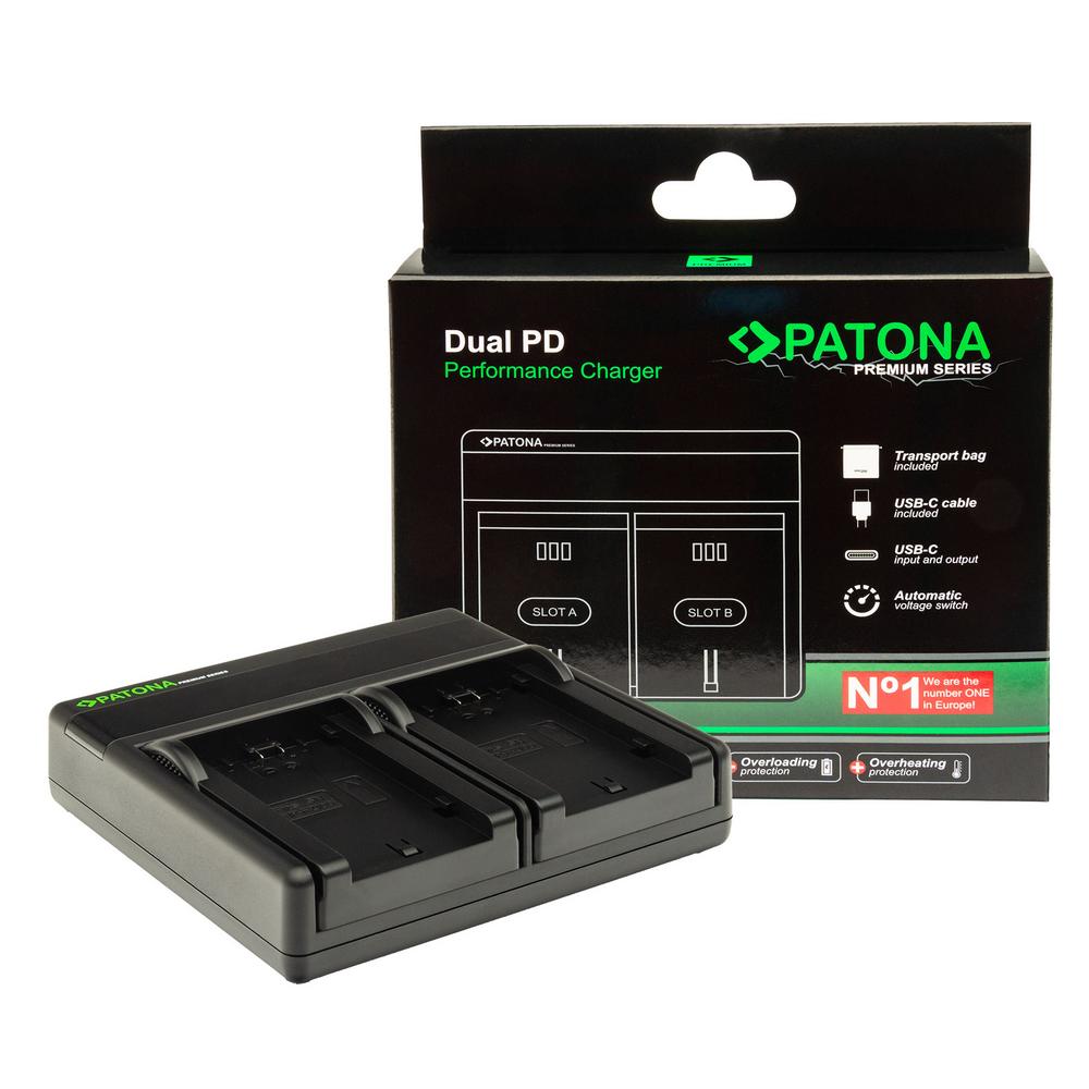PATONA Premium Dual PD Performance Ladegerät für Drift CFXDC02 inkl. USB‑C input/output PATONA Premium Dual PD Performance Ladegerät für Drift CFXDC02 inkl. USB‑C input/output