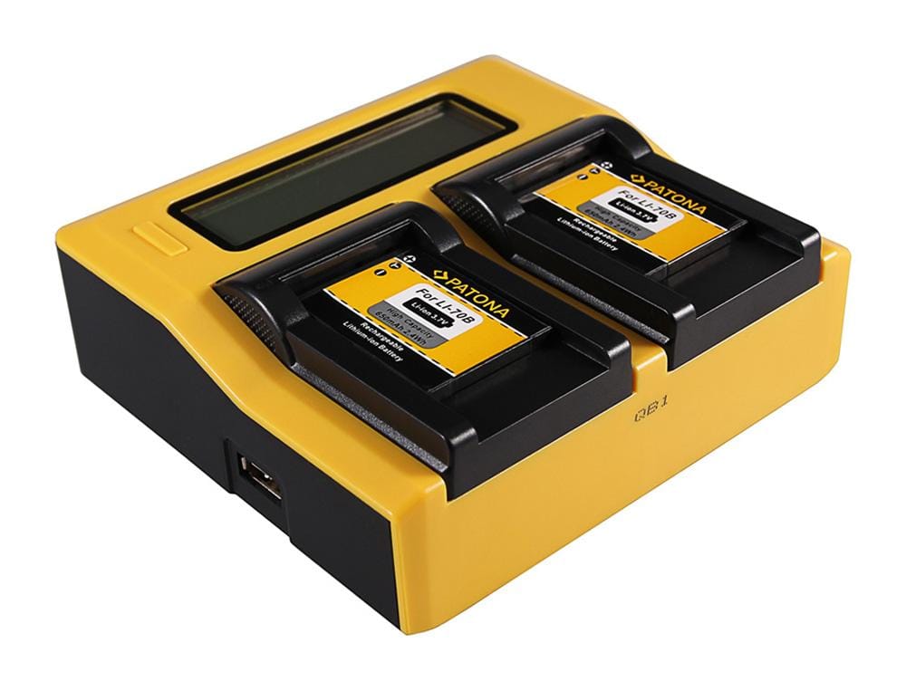 PATONA Dual LCD USB Ladegerät für Olympus Li-70B FE FE4020 FE-4020 FE4040 FE-4040 FE5040 FE-5040