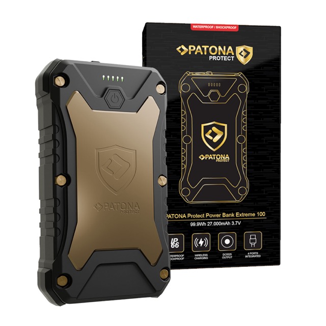 PATONA PROTECT Powerbank Extreme 100 PD65W 27.000mAh kabelloses Laden