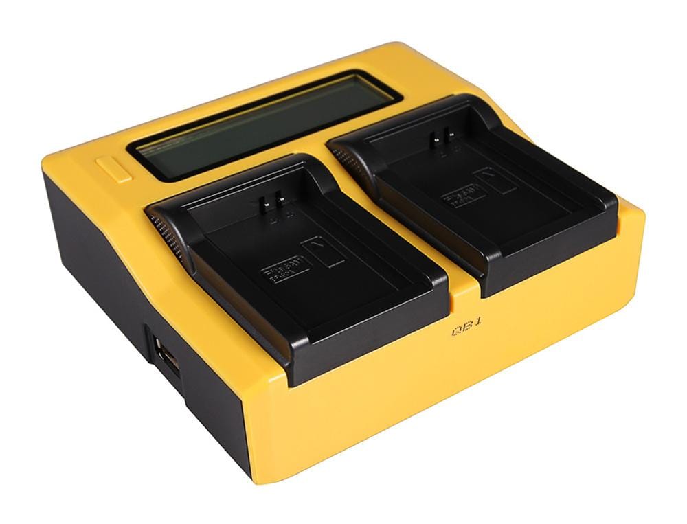 PATONA Dual LCD USB Ladegerät für Samsung BP-90A HMX HMXE100P HMX-E100P HMXE10BP HMX-E10BP