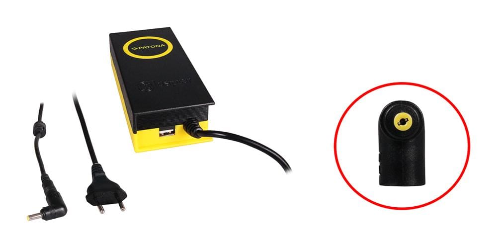 PATONA 90W Synchron‑Netzteil 4,8 × 1,7 × 12 mm 19 V mit USB‑Ausgang 2,1 A für Notebook, externe Festplatte, Blu‑Ray‑Player, Spielkonsolen und weitere Geräte PATONA 90W Synchron‑Netzteil 4,8 × 1,7 × 12 mm 19 V mit USB‑Ausgang 2,1 A für Notebook, externe Festplatte, Blu‑Ray‑Player, Spielkonsolen und weitere Geräte