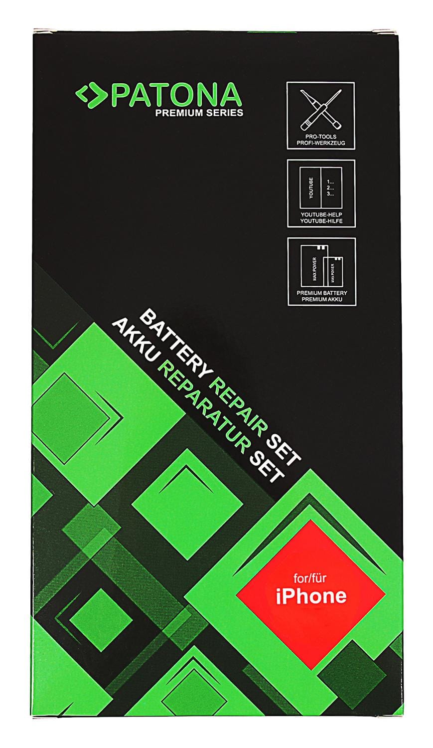 PATONA Premium Akku für Apple iPhone 12 Pro Max A2342 A2410 A2411 A2412 inkl. Werkzeugset