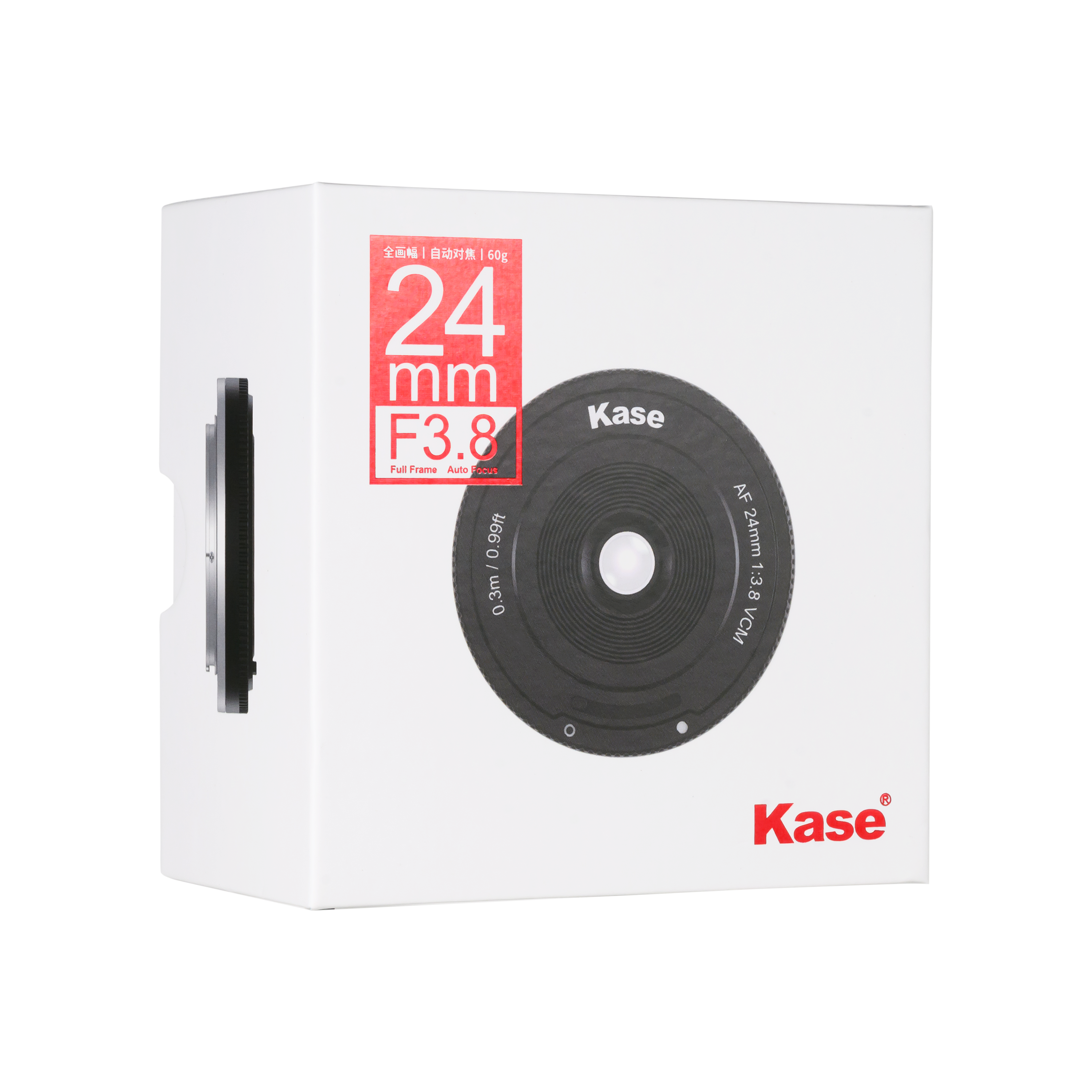 Kase FE 24mm f/3.8 Vollformat Autofokus Pancake Objektiv Kase FE 24mm f/3.8 Vollformat Autofokus Pancake Objektiv