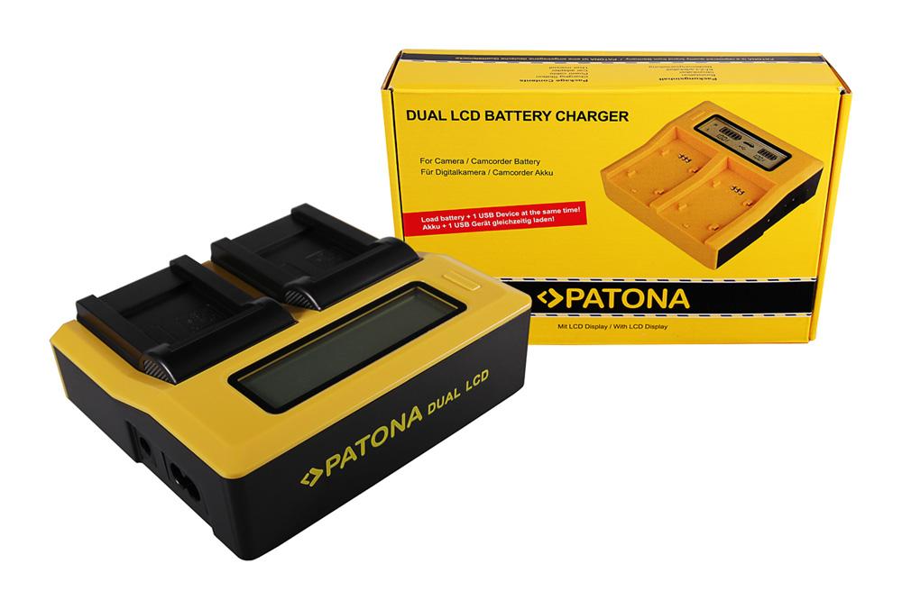 PATONA Dual LCD USB Ladegerät für Pentax D‑Li88, Optio H90, P70, P80, W90, WS80 und SANYO Akkus PATONA Dual LCD USB Ladegerät für Pentax D‑Li88, Optio H90, P70, P80, W90, WS80 und SANYO Akkus