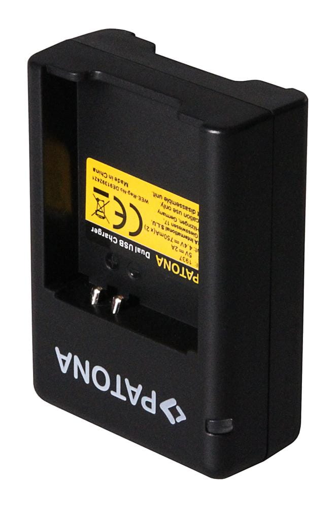 PATONA Dual Schnell-Ladegerät für Samsung Gear 360 EB-BC200ABE inklusive Micro-USB Kabel