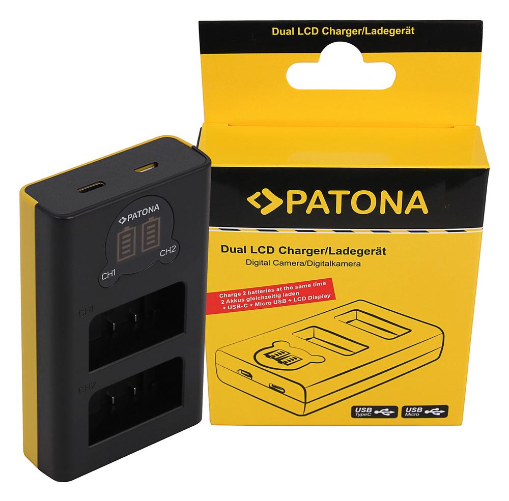 PATONA Dual LCD USB Ladegerät für Nikon EN-EL25 Z30 Z50 Z fc PATONA Dual LCD USB Ladegerät für Nikon EN-EL25 Z30 Z50 Z fc