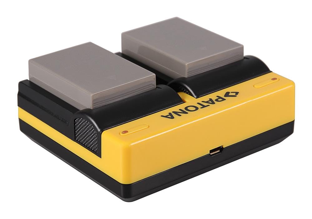 PATONA Dual Ladegerät für Olympus BLN-1 OMD EM1 E-M1 EM5 E-M5 EM5 Mark II E-m5 Mark II inkl. Micro-USB