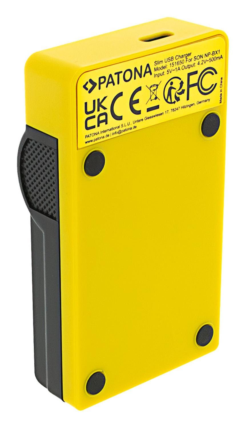 PATONA Slim USB Ladegerät mit USB‑C Input für Sony NP‑BX1 BX BX1 NP‑BX1 Cybershot DSC HX300 DSC HX50 PATONA Slim USB Ladegerät mit USB‑C Input für Sony NP‑BX1 BX BX1 NP‑BX1 Cybershot DSC HX300 DSC HX50