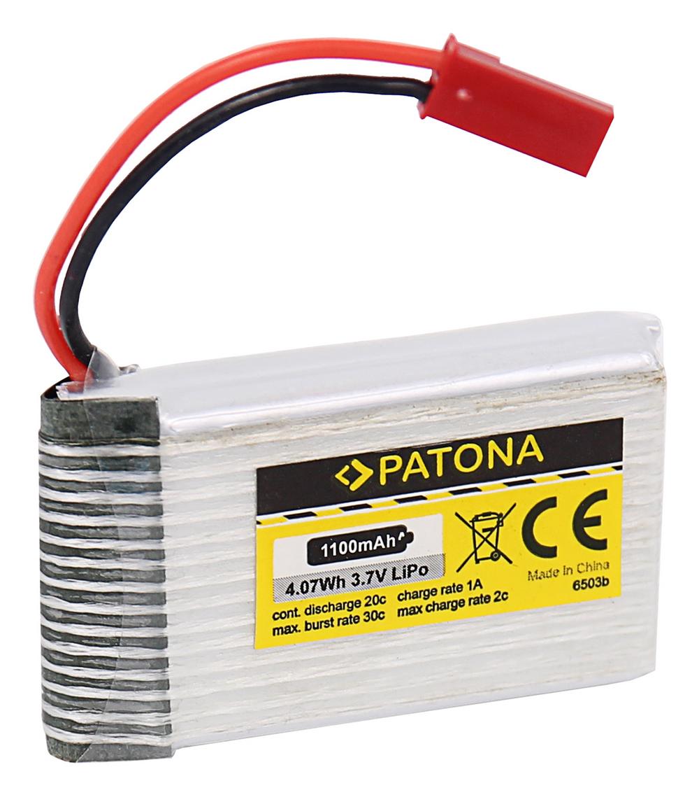 PATONA RC Akku 3,7V 1100mAh JST Li-Polymer für Walkera Dragonfly HM 5G4
