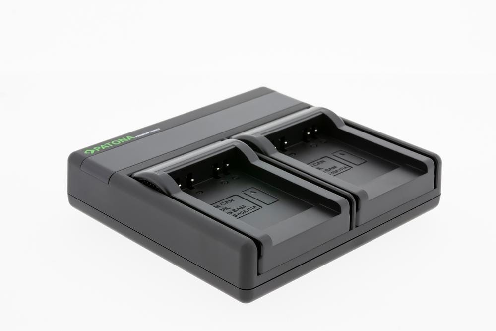 PATONA Premium Dual PD Performance Ladegerät für Canon SLB-10A inkl. USB-C Input/Output