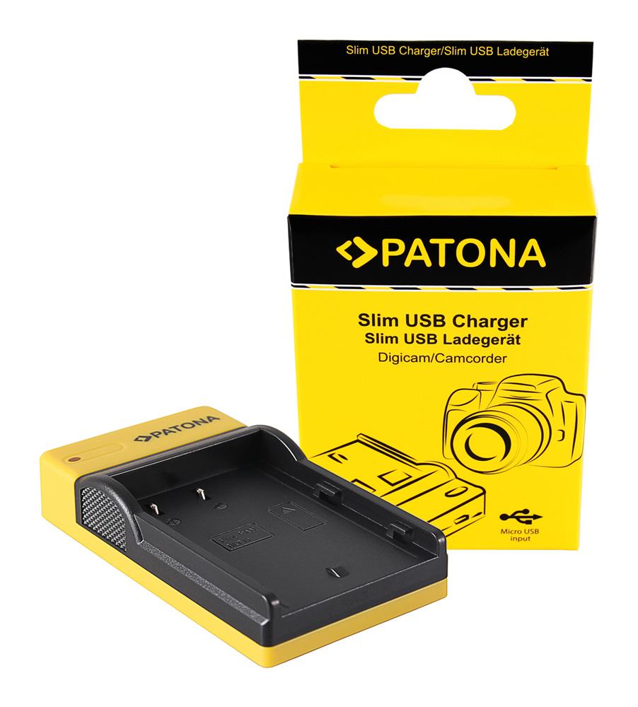 PATONA Slim Micro-USB Ladegerät für Panasonic BLF19E DMWBLF19 DMW-BLF19