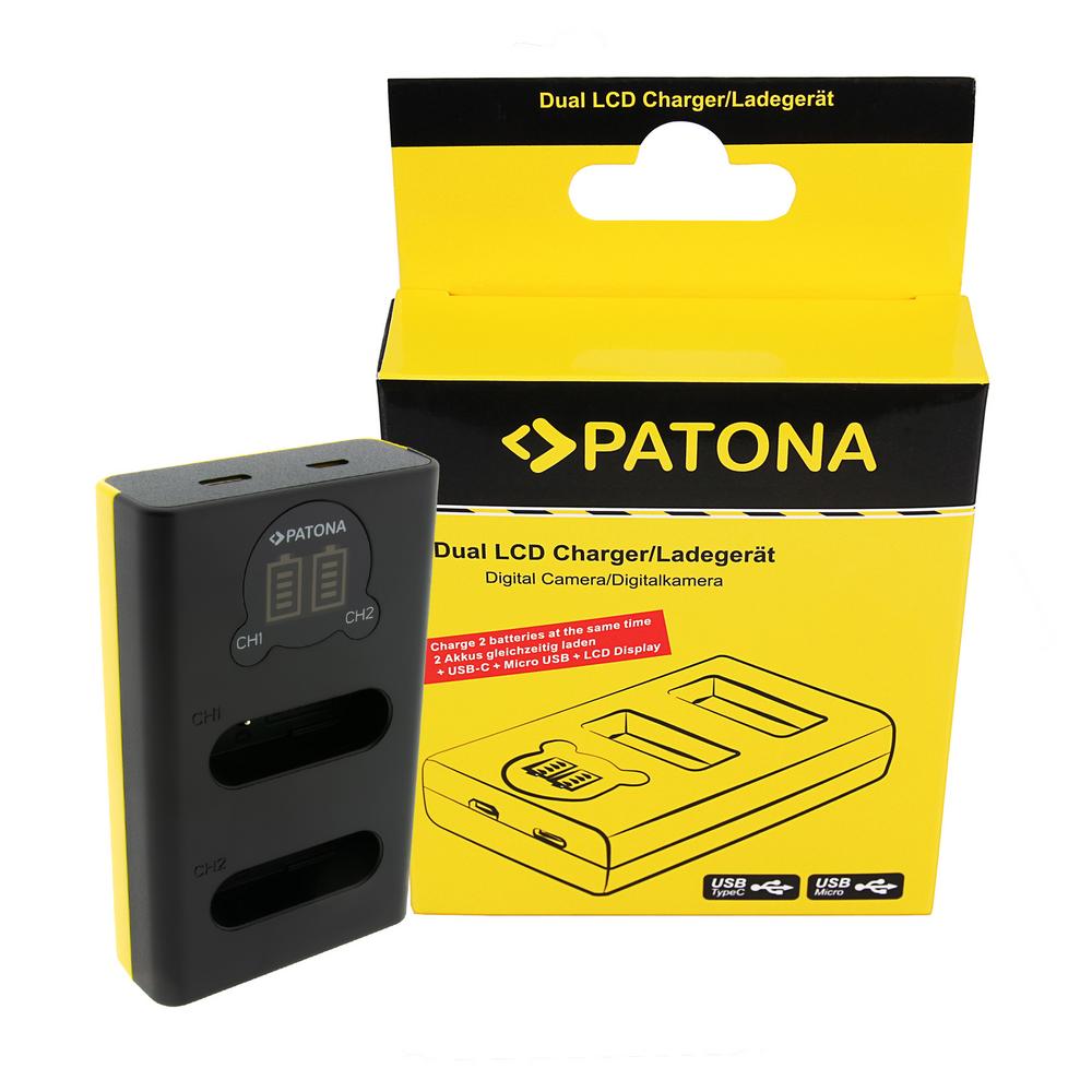 PATONA Dual LCD USB Ladegerät für Nikon EN-EL23 Coolpix P600 PATONA Dual LCD USB Ladegerät für Nikon EN-EL23 Coolpix P600