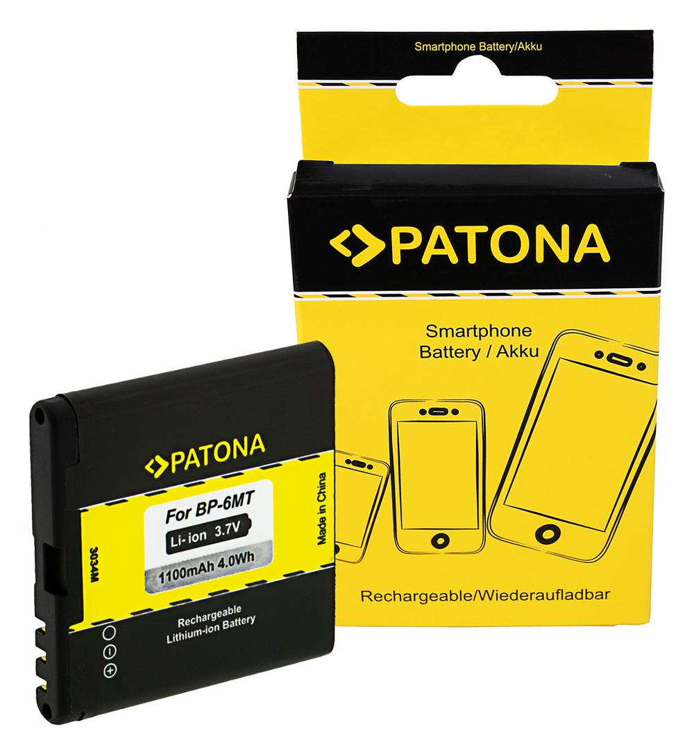 PATONA Akku für Nokia BP-6MT E51 N81 N81-8GB N82 6720 classic