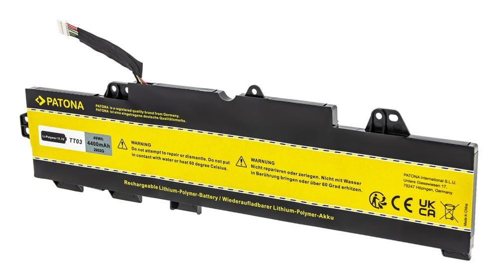PATONA Akku für HP EliteBook 850 G5 ZBook 15U TT03XL 932824-1C1 932824-2C1 932824-421