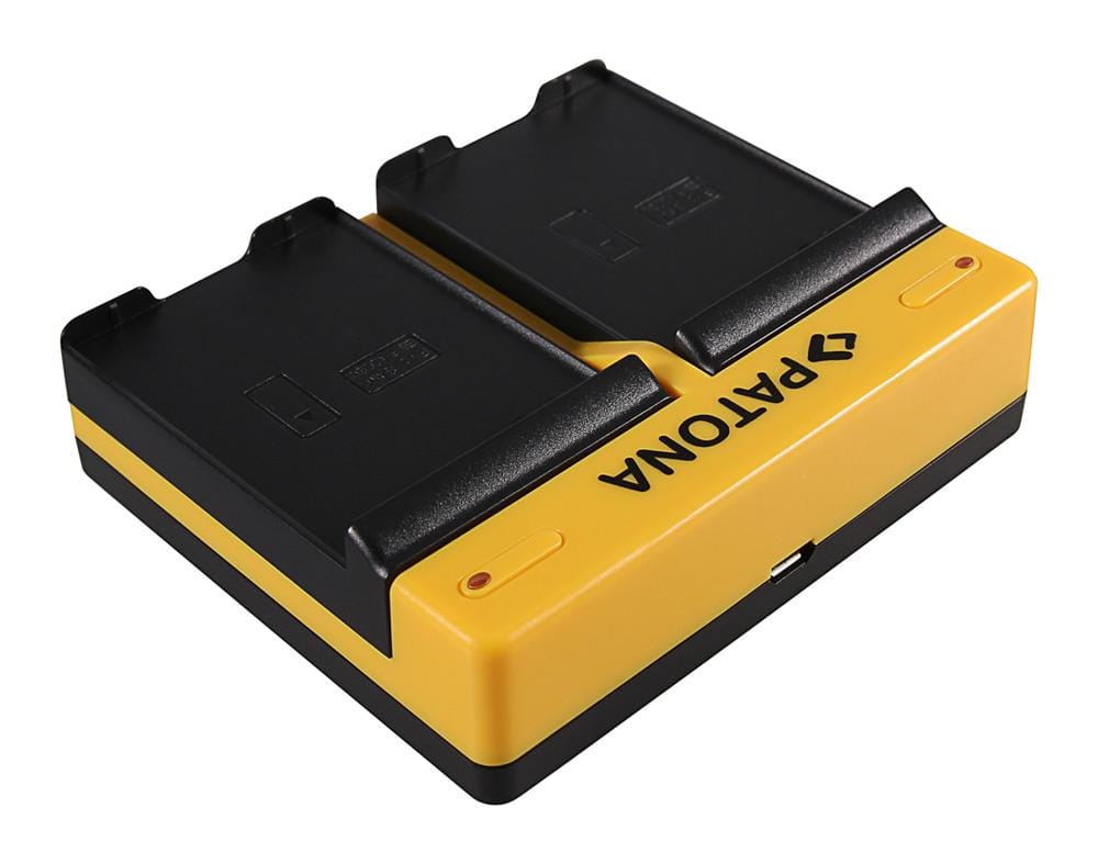 PATONA Dual Ladegerät für Samsung EB-F1A2GBU I519 I569 I579 I8150 i8150 W i9050 i9100 inkl. Micro-USB