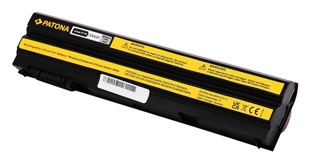 PATONA Akku für Dell Latitude E6420 E6420 ATG E6430 E6520 E6530 E5420 9 Zellen 6600mAh PATONA Akku für Dell Latitude E6420 E6420 ATG E6430 E6520 E6530 E5420 9 Zellen 6600mAh
