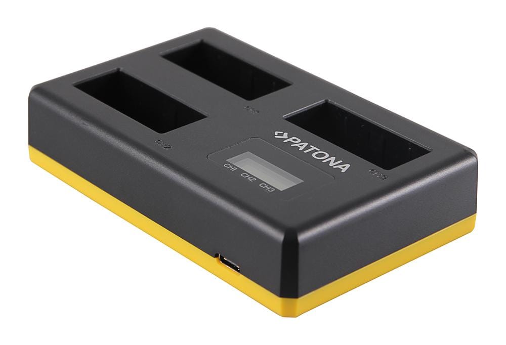 PATONA USB Triple Ladegerät für Canon LP-E8 EOS-450D EOS-550 EOS Rebel T2i inkl. USB Type C Kabel PATONA USB Triple Ladegerät für Canon LP-E8 EOS-450D EOS-550 EOS Rebel T2i inkl. USB Type C Kabel