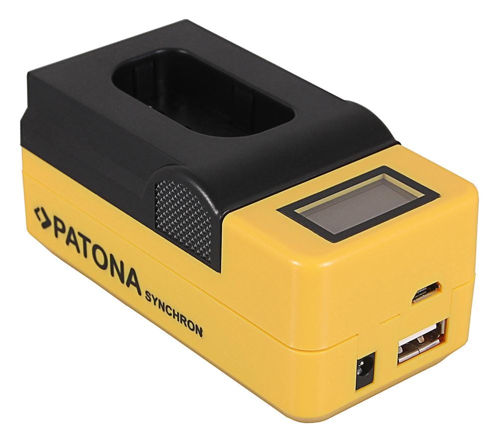 PATONA Synchron USB Ladegerät für Panasonic DMW-BLJ31 Lumix DC-S1 DC-S1R DC-S1H mit LCD-Display