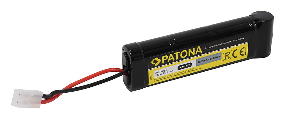 PATONA RC Akku 8,4V 4200mAh Tamiya Ni-MH für RC Fahrzeuge mit Tamiya-Anschluss