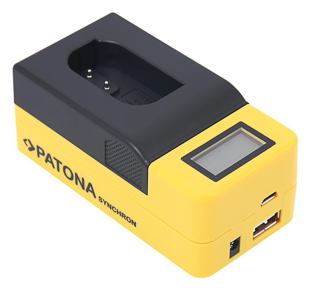 PATONA Synchron USB Ladegerät für Panasonic DMW-BLK22 DC-S5 G9 GH5 GH5S mit LCD-Display