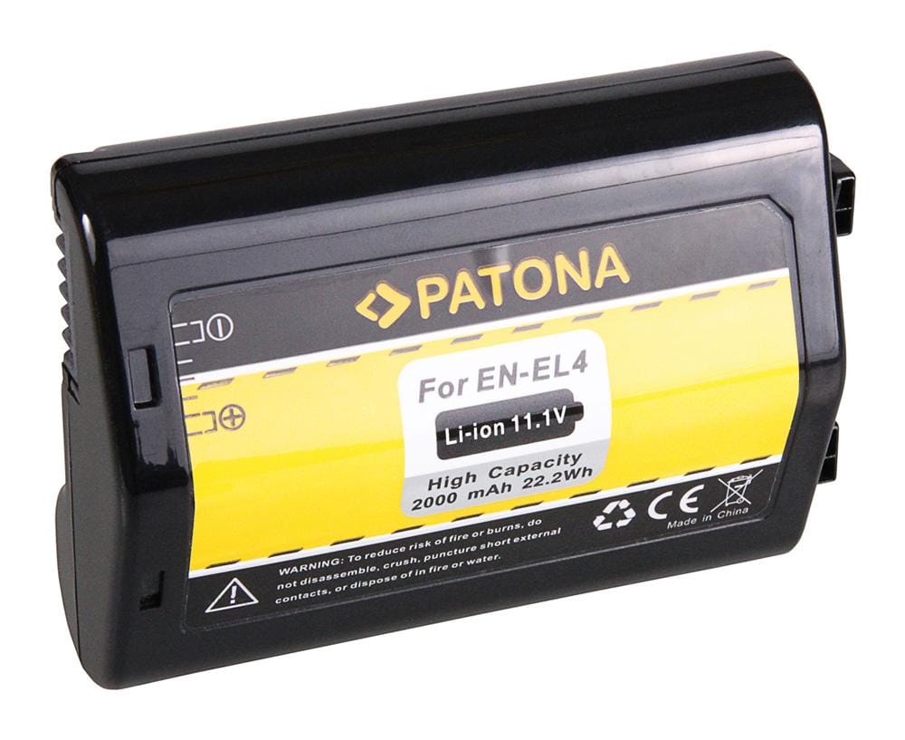 PATONA Akku für Nikon EN-EL4 EN-EL4a D2H D2Hs D2X D2Xs D3 D3X F6 PATONA Akku für Nikon EN-EL4 EN-EL4a D2H D2Hs D2X D2Xs D3 D3X F6