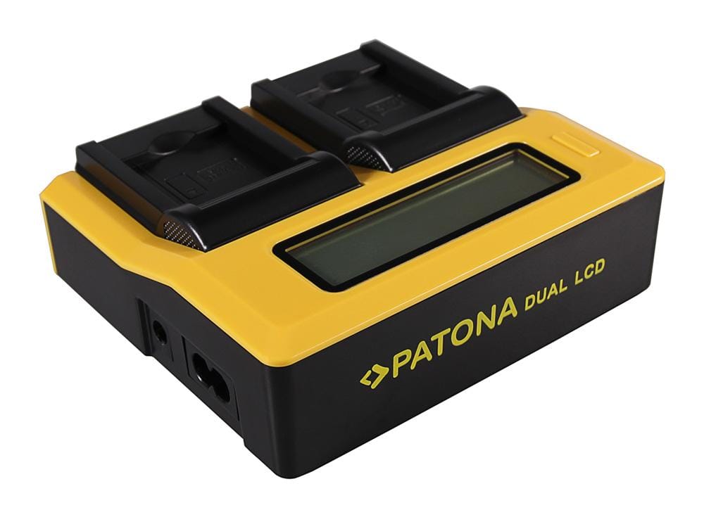 PATONA Dual LCD USB Ladegerät für Samsung BP-88A DV200 DV300