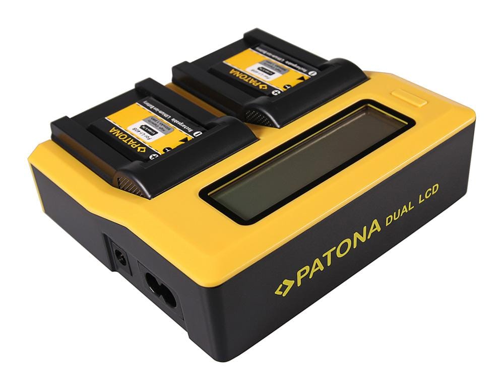 PATONA Dual LCD USB Ladegerät für Kodak Klic 7006 und Olympus LI‑40B