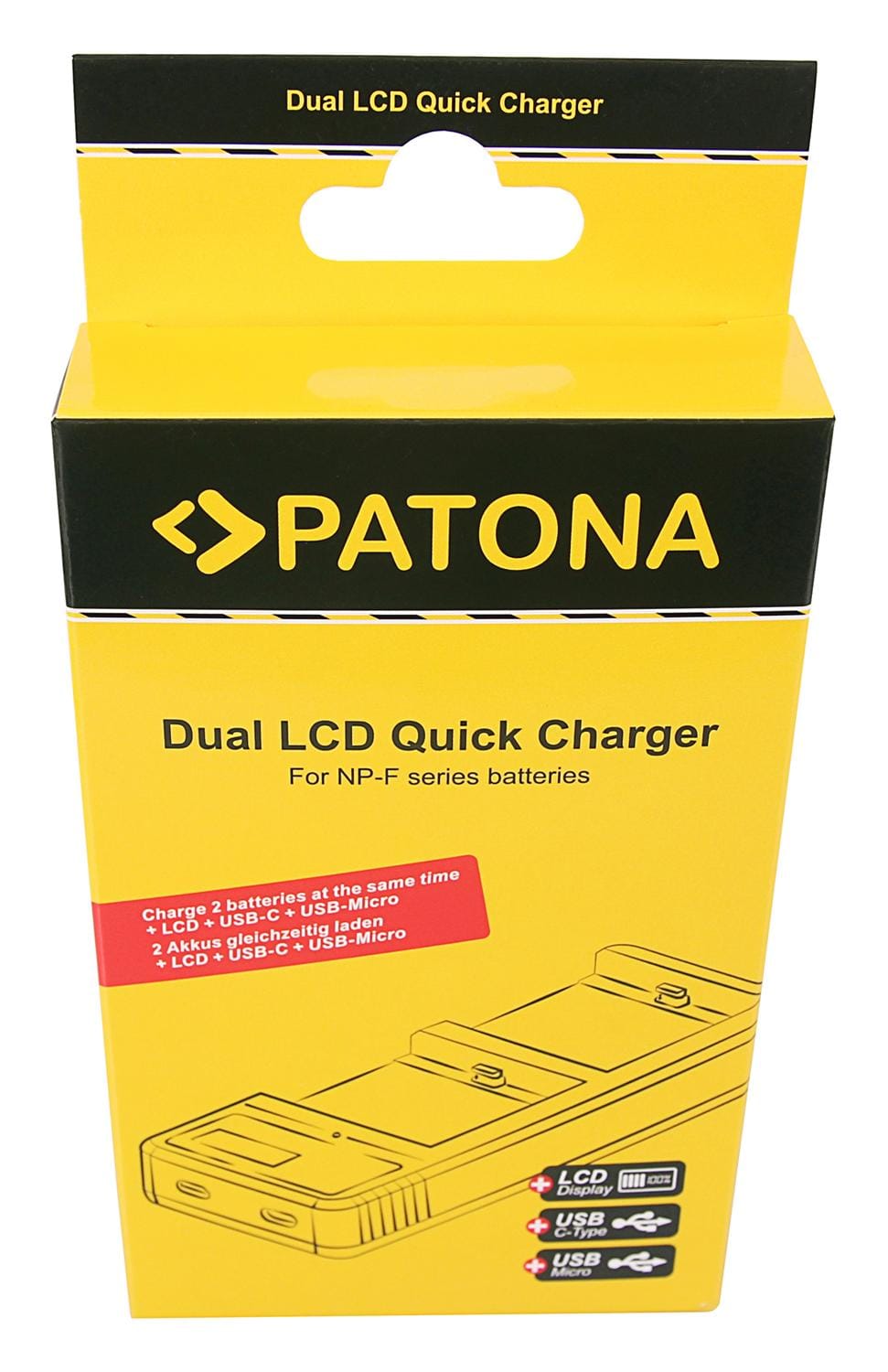 PATONA Dual LCD USB Ladegerät für Sony F550 F750 F970 FM50 FM500H PATONA Dual LCD USB Ladegerät für Sony F550 F750 F970 FM50 FM500H