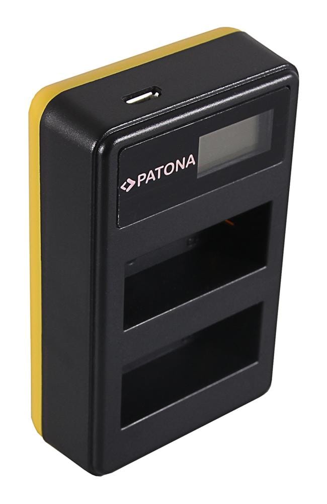 PATONA Dual LCD USB Ladegerät für Canon LP-E8 550D 600D 650D 700D