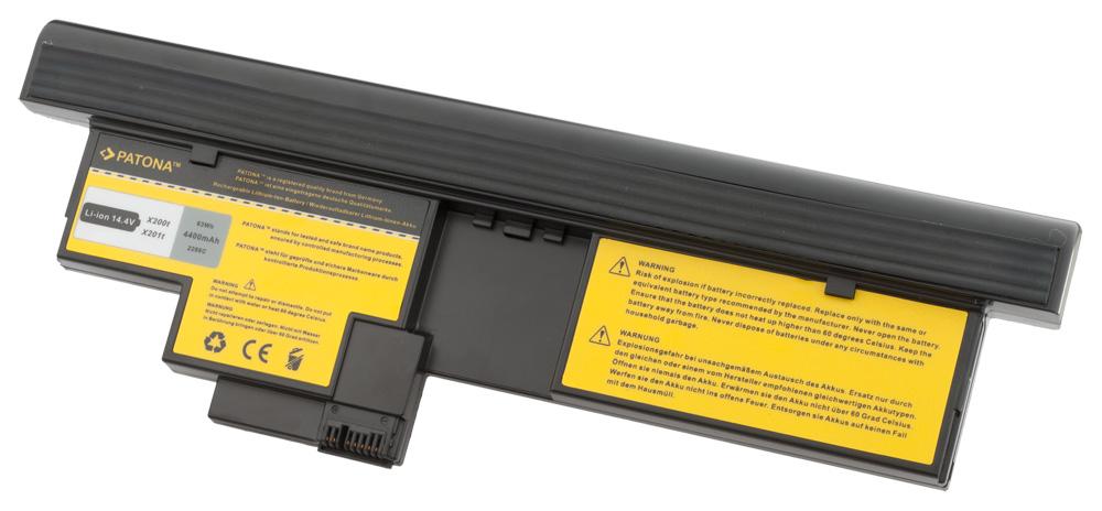 PATONA Tablet Akku für IBM X200 X201 Tablet 43R9256 43R9257 42T4564