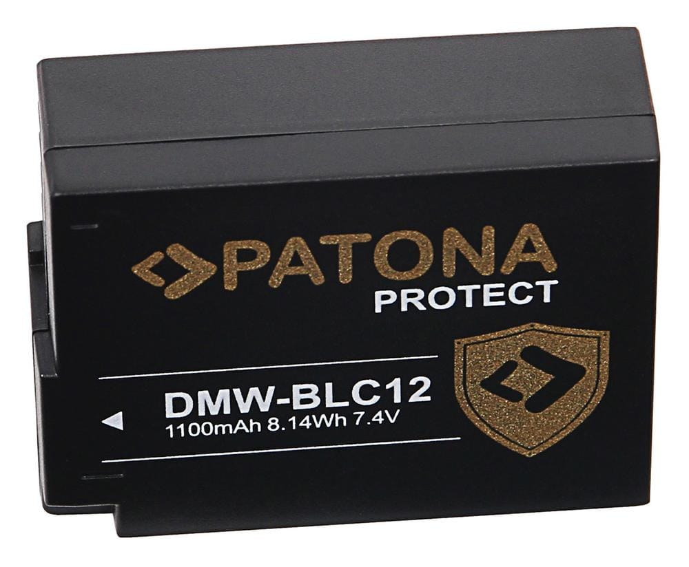 PATONA PROTECT Akku für Panasonic DMW-BLC12 Lumix DMC FZ200 DMC G6 G5 GH2