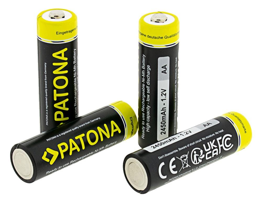 PATONA Mignon Akkus 4x AA 2450mAh inkl Box für Kameras Fernbedienungen Spielzeug PATONA Mignon Akkus 4x AA 2450mAh inkl Box für Kameras Fernbedienungen Spielzeug
