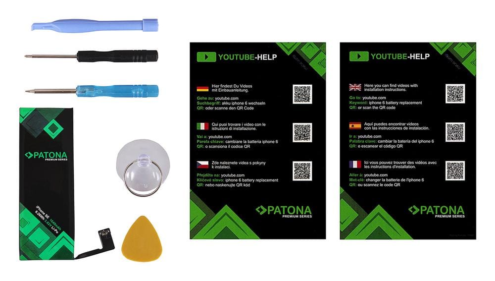 PATONA Premium Akku für Apple iPhone SE 616-00107 inkl. Werkzeugset PATONA Premium Akku für Apple iPhone SE 616-00107 inkl. Werkzeugset