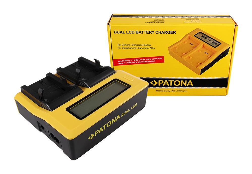 PATONA Dual LCD USB Ladegerät für Nikon ENEL1 EN-EL1 PATONA Dual LCD USB Ladegerät für Nikon ENEL1 EN-EL1