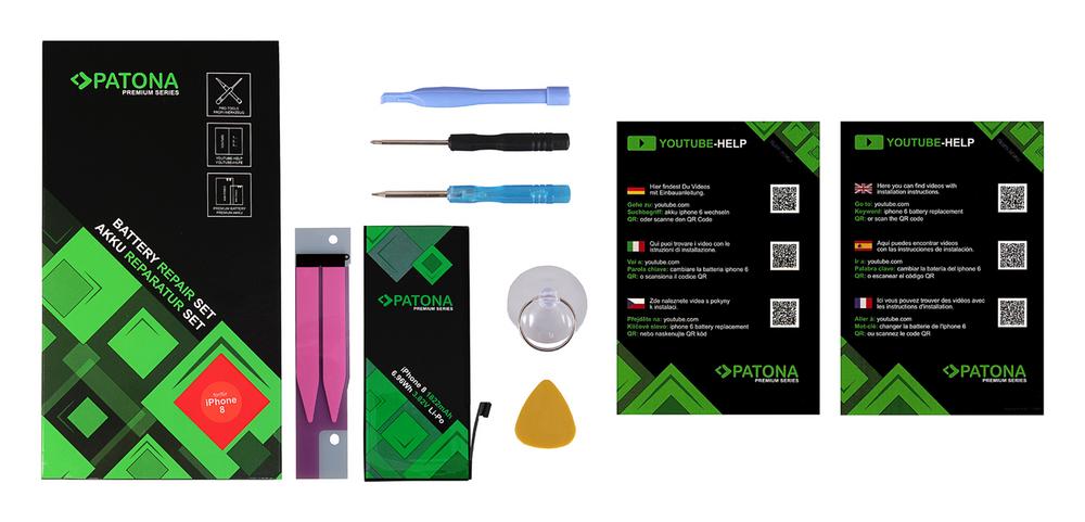 PATONA Premium Akku für Apple iPhone 8 8G 616-00357 inkl. Werkzeugset PATONA Premium Akku für Apple iPhone 8 8G 616-00357 inkl. Werkzeugset