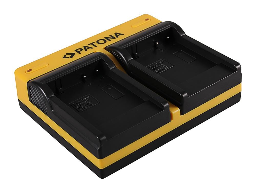 PATONA Dual Ladegerät für Panasonic DMW-BCF10E Lumix DMC-FS7 DMCLX5 DMC-LX5 inkl. Micro-USB Kabel