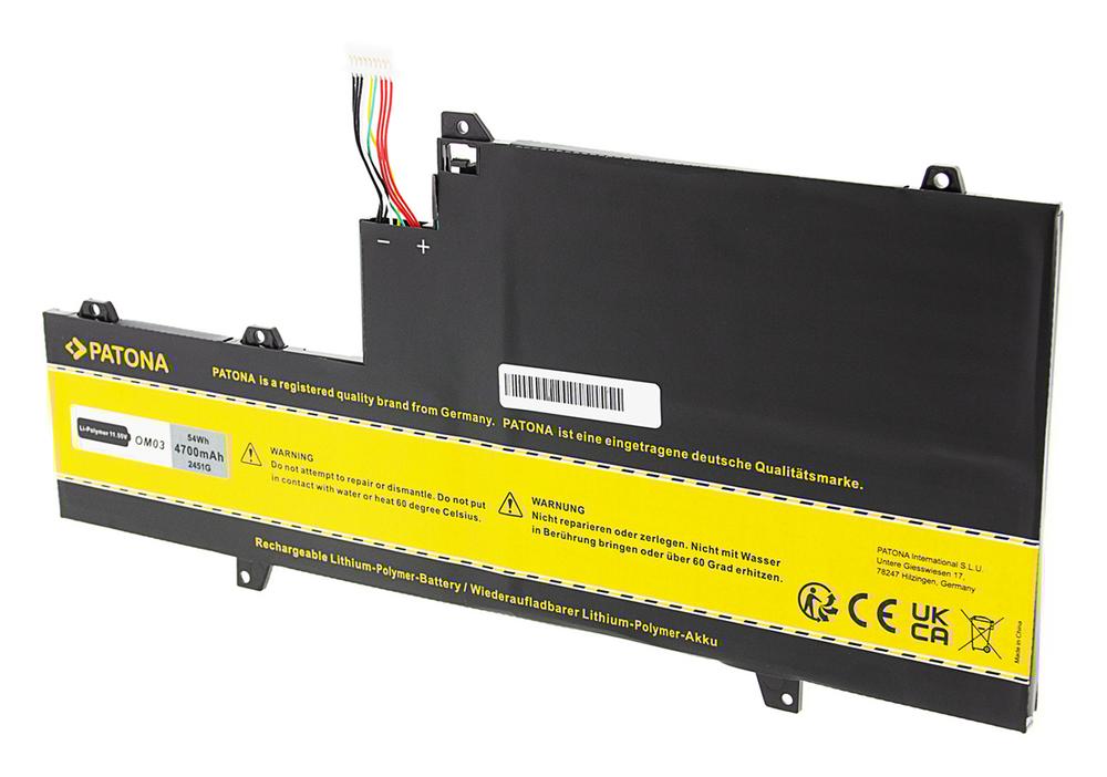 PATONA Akku für HP EliteBook x360 1030 G2 OM03XL 1GY29PA 863167-171 -1B1 863280-855 HSN-I04C HSTNN-IB