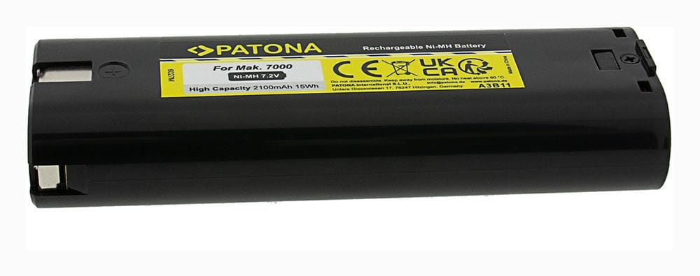 PATONA Akku für Makita Werkzeuge 7,2 V 2100 mAh Ni‑MH 191679‑9 PATONA Akku für Makita Werkzeuge 7,2 V 2100 mAh Ni‑MH 191679‑9