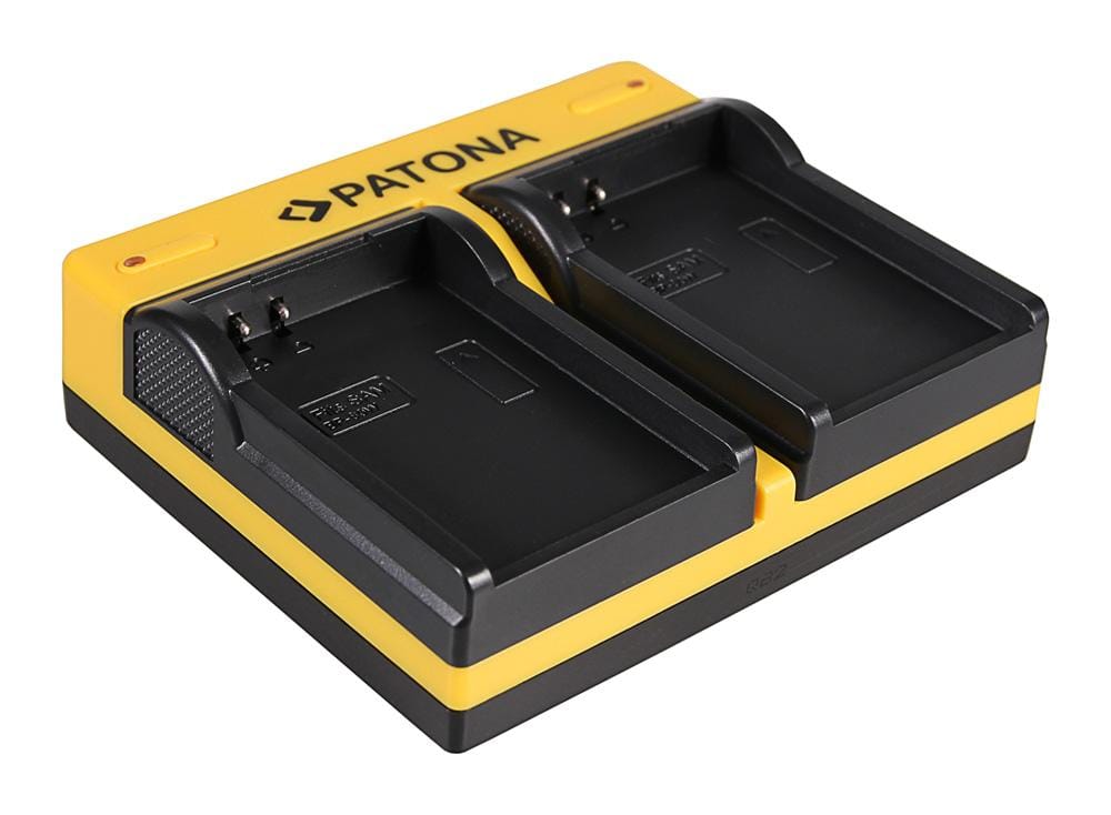 PATONA Dual Ladegerät für Samsung BP-80W SCD385SC SC-D385SC VPD381 VP-D381 VPDX100 inkl. Micro-USB Kabel