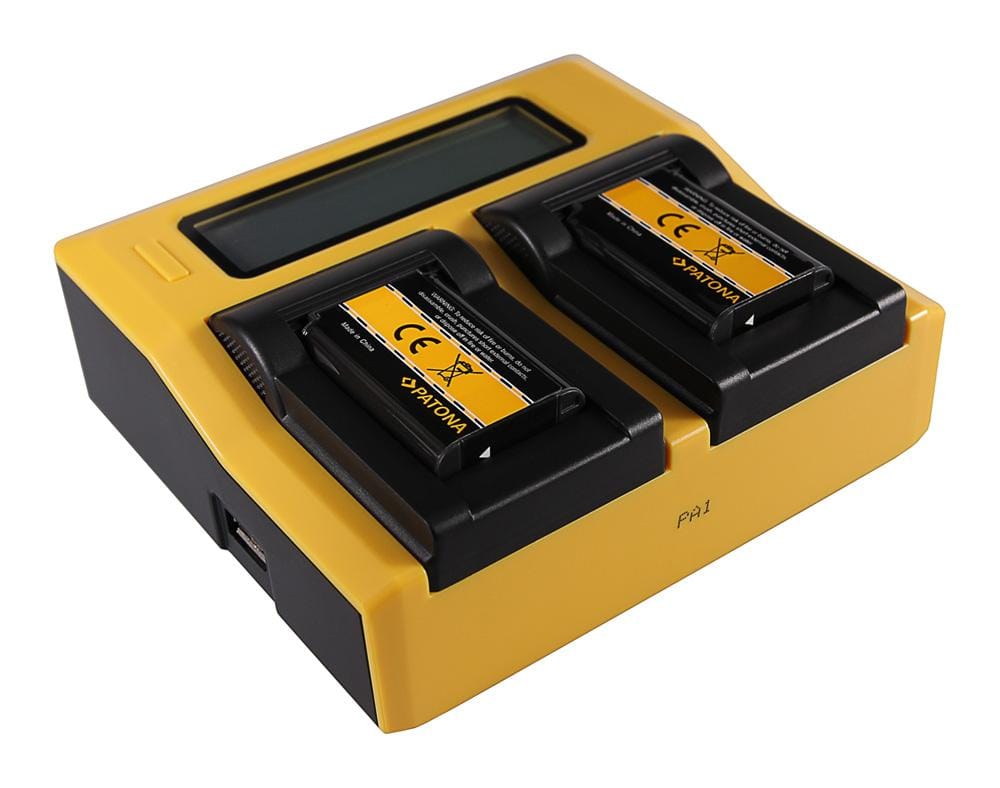 PATONA Dual LCD USB Ladegerät für Sony NP-BX1 BX BX1 Cybershot DSC HX300 DSC HX50V DSC RX1
