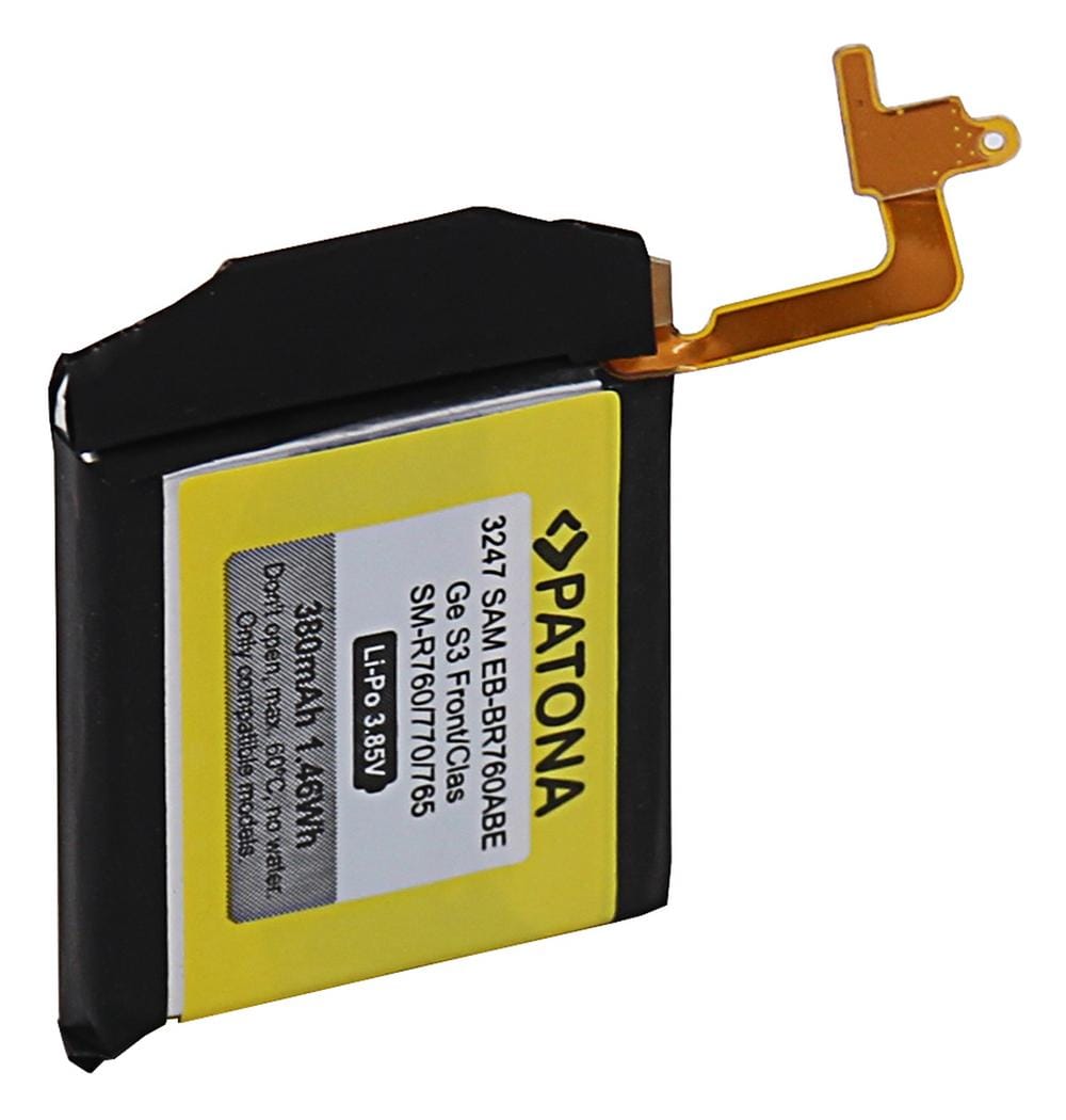 PATONA Akku für Samsung Gear S3 Frontier Classic SM-R760 SM-R770 SM-R765 EB-BR760ABE PATONA Akku für Samsung Gear S3 Frontier Classic SM-R760 SM-R770 SM-R765 EB-BR760ABE