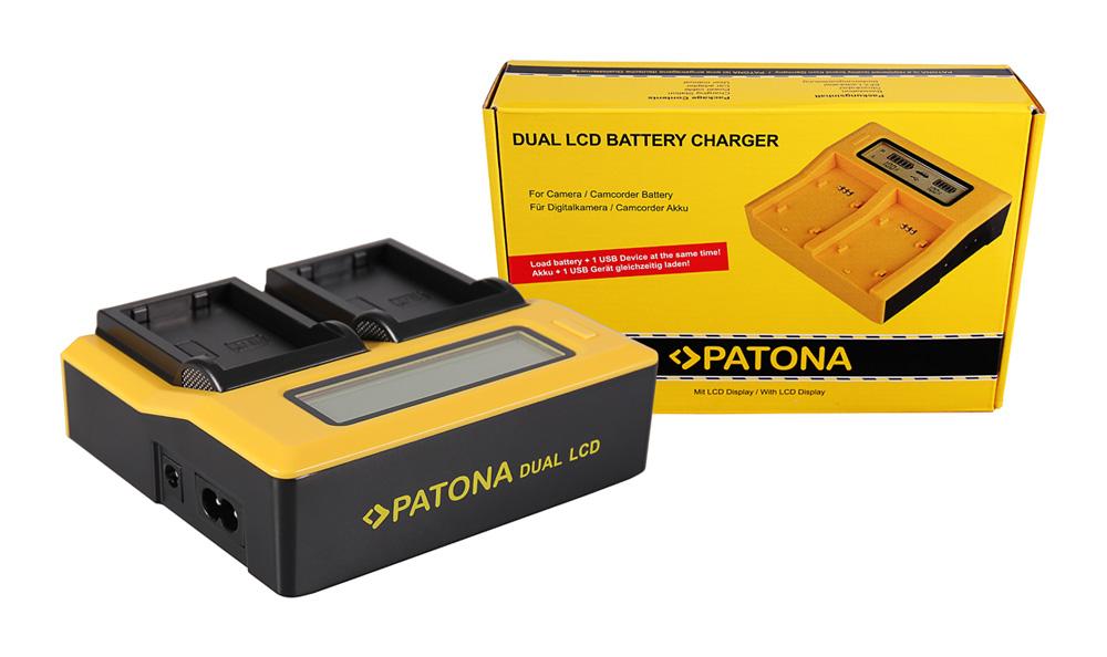 PATONA Dual LCD USB Ladegerät für Nikon ENEL9 EN-EL9