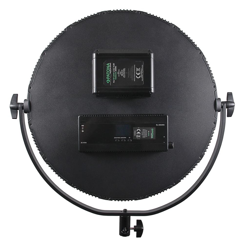 PATONA Premium LED sanftes Foto- und Videolicht SL-360ARC mit APP-Steuerung und Tragetasche